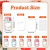 Candy Jar Paper Greeting Cards with Clear Seal Bag for Kid Birthday and Student Classroom Valentines Gift Exchanging