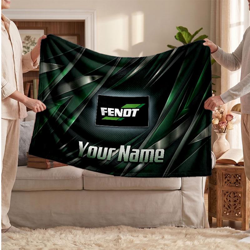 Coperta di Flanella Fendt, Testo Nome Personalizzato Morbida Coperta da Divano Decorazione per la Casa Regalo