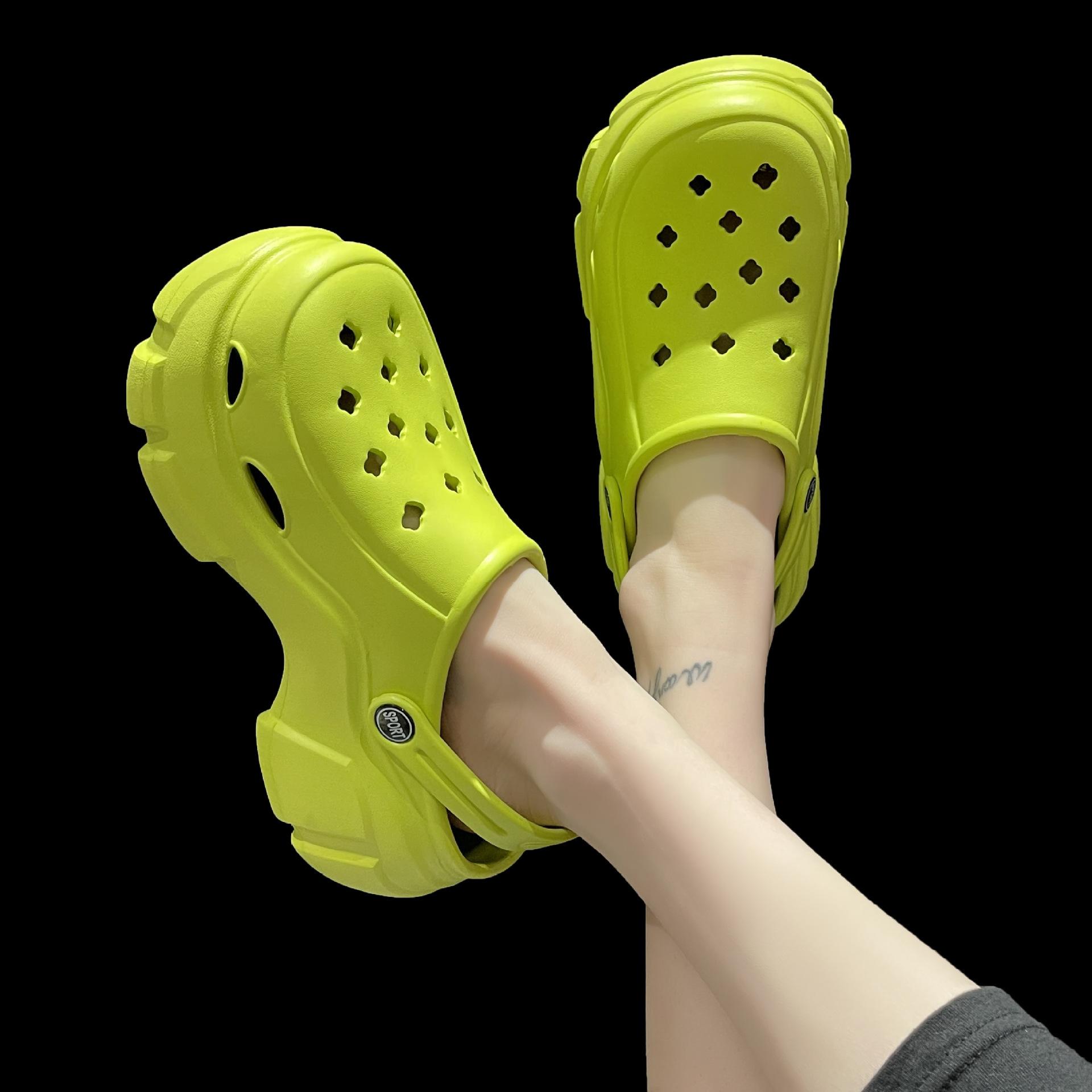 

Женские летние дышащие сандалии Hole Shoes Two Way 41 зелёный