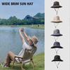 Breathable Sun Hat for Men Women Outdoor Camping Hiking Fishing Summer Wide Brim Lightweight Cowboy Bucket Adjustable Travel Quick Dry Water Resistan
