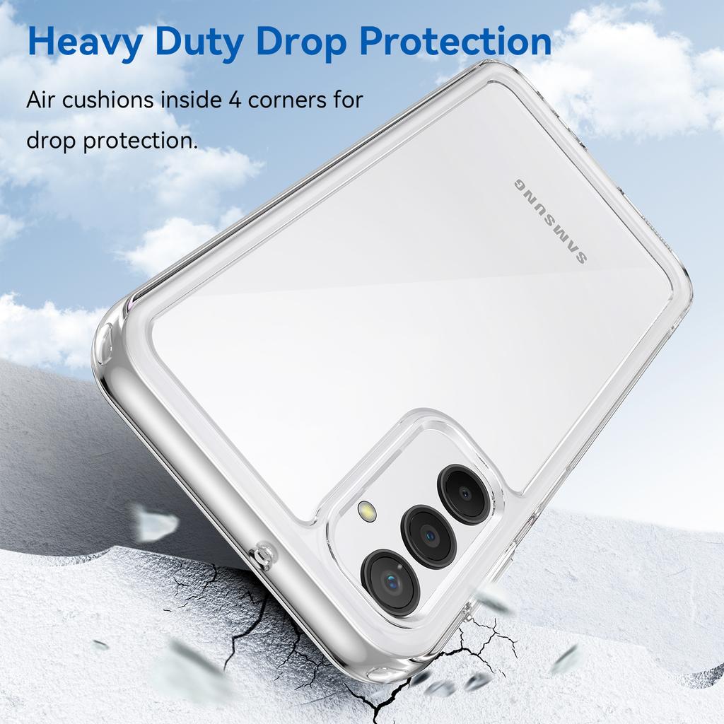For Samsung Galaxy A24 4G (162.1 x 77.6 x 8.3mm) TPU+Acrylic Phone Case Anti-drop Phone Protective Cover