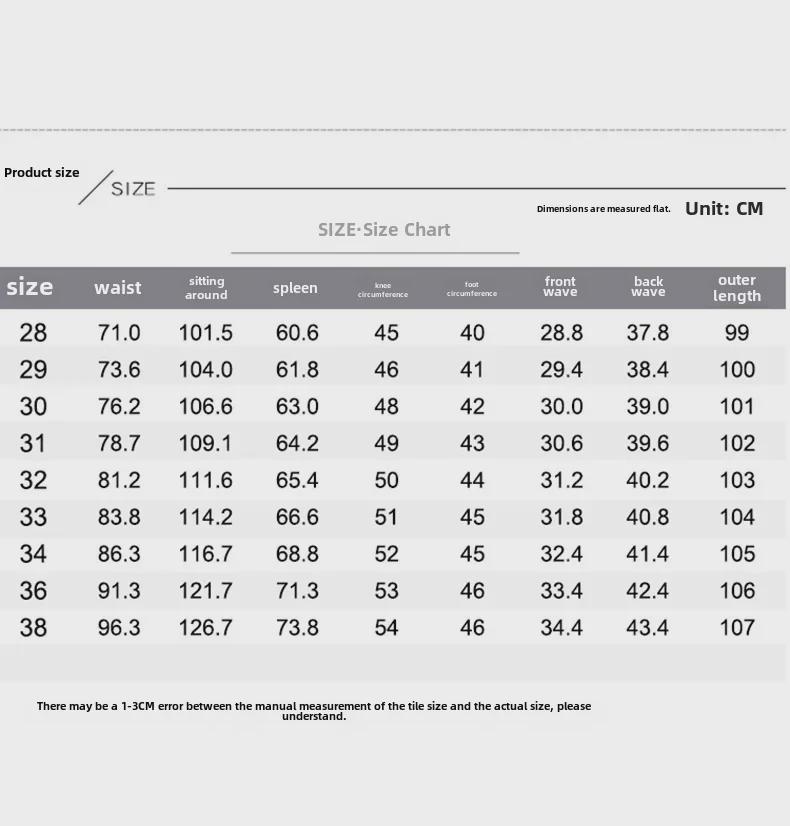 LKTM Pánské roztrhané džíny: Letní nový styl, retro praný, americký trend, rovný střih.