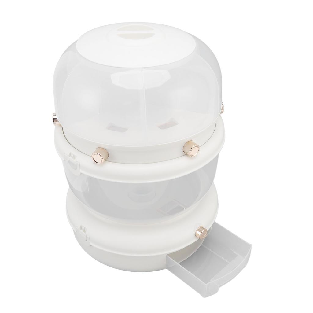 9kg Double Layer Rice Storage Container 6 Grid Rice Dispenser Pressed Rotatable Sealed Dry Food