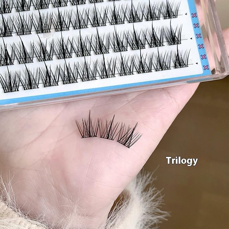 

Gege Bear No-Glue False Eyelashes - Easy 3-Step Application, Natural Look, Perfect For Beginners With Sunflower Desig