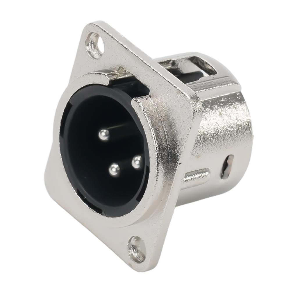 

3Pin XLR Socket Male Female Panel Mount Chassis Socket Audio Microphone Jack Plug Connector For Patch Bay Snake Cable