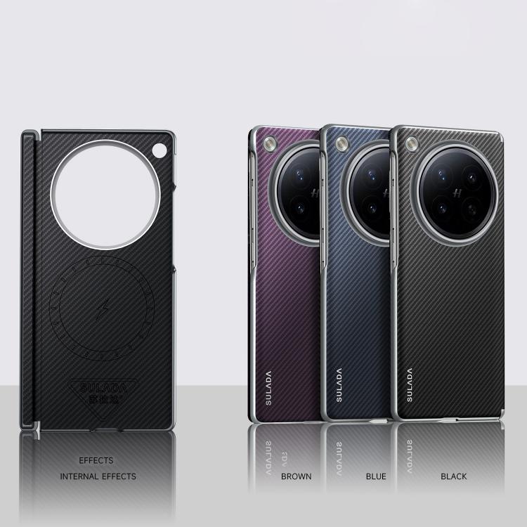 Protective Case for OPPO Find N6 5G SULADA 600D Kevlar Texture PC Shockproof Phone Case