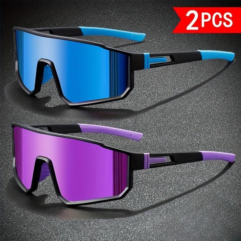 2 Pairs of New Fashionable Sunglasses Suitable for Both Men and Women Suitable for Outdoor Activities Cycling Daily Leisure