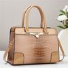 Neue Eidechsenmuster-Ledertextur vielseitige Tasche Schulter Crossbody helle Leder große Kapazität Damen-Tasche große Tasche