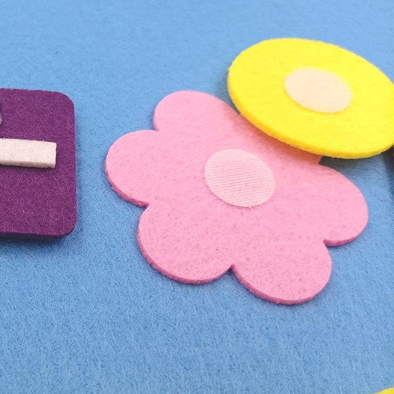 Felt Learning Board Children Educational DIY Toys Addition Subtraction Finger Arithmetic Teaching Enlightenment Board Montessori