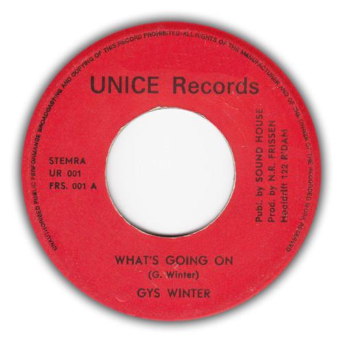 

7inch Record GIJS WINTER Whats Going On UR001 Unice Records Netherland SoulFunk Used