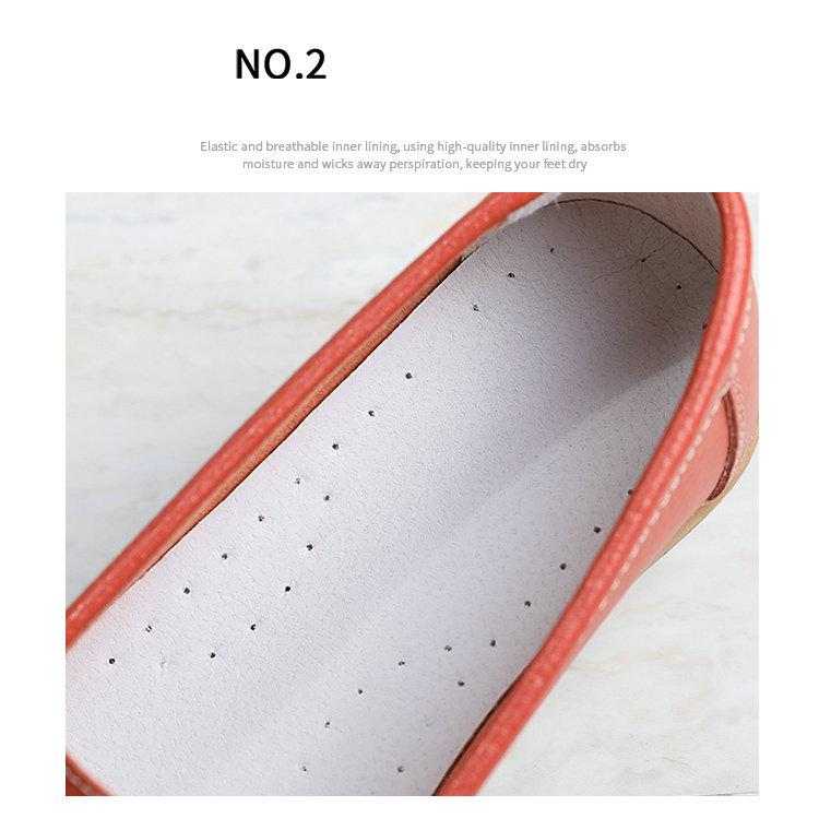 Summer Soft Wedge Leather Shoes for Middle-Aged and Elderly Women – Breathable Design
