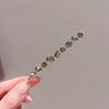 grey rhinestone single clip