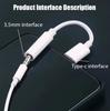 USB Type C To 3.5 Jack Earphone Adapter USB-C 3 5mm Audio Cable Converter For 15 15 Pro MAX Samsung Galaxy Huawei