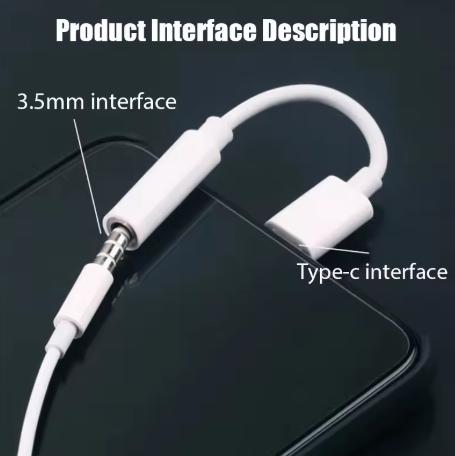 USB Type C To 3.5 Jack Earphone Adapter USB-C 3 5mm Audio Cable Converter For 15 15 Pro MAX Samsung Galaxy Huawei