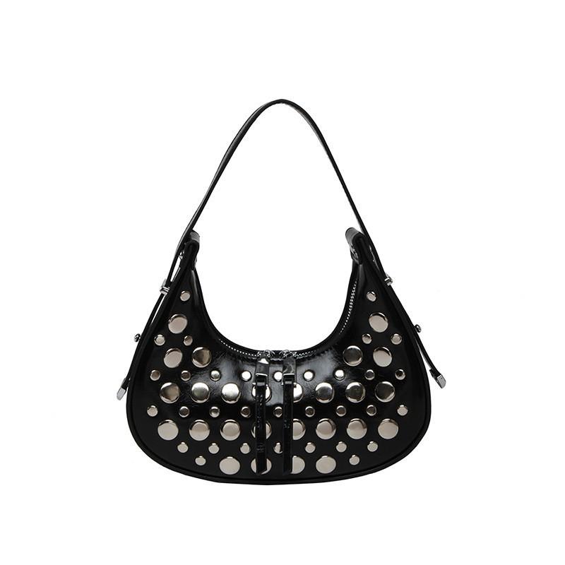 

Popular Bag Women s Ins Internet Celebrity Moon All-matching Commuting Armpit Niche Handbag чёрный