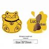 Gold Leaf 999 Pure Gold Lucky Cat Mobile Sticker – Princess Edition for Prosperity and Good Fortune