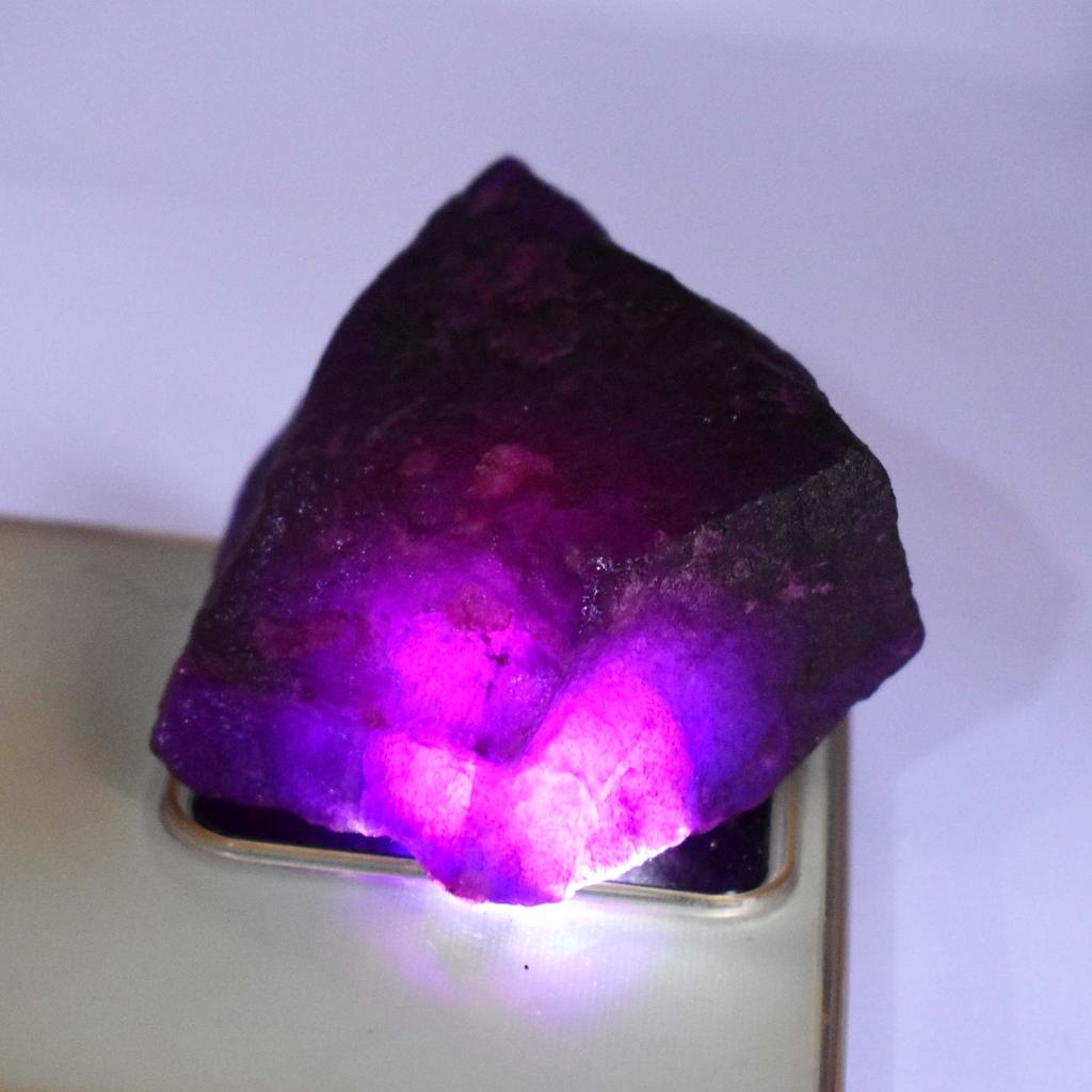 Natural Tanzanite Uncut Rough Purple 123.03 Ct CERTIFIED Gemstone Huge Size
