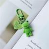Cute Cartoon Frog Phone Lanyard Flocking Frog Phone Chain Keychain Lovely Animal Key Pendant Backpack Ornament Couple Gifts