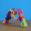 Creative Color Oil Painting Heart-shaped Gesture Figurine Ornament Love Hand Sculpture Modern Fashion Home Desktop Decoration
