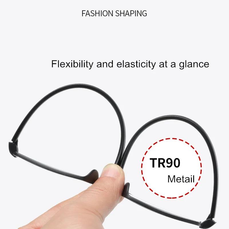 Classic Square TR90 Frame Reading Glasses Men Presbyopia Diopter Computer Hyperopia Eyeglasses +1.0 +1.5 +2.0