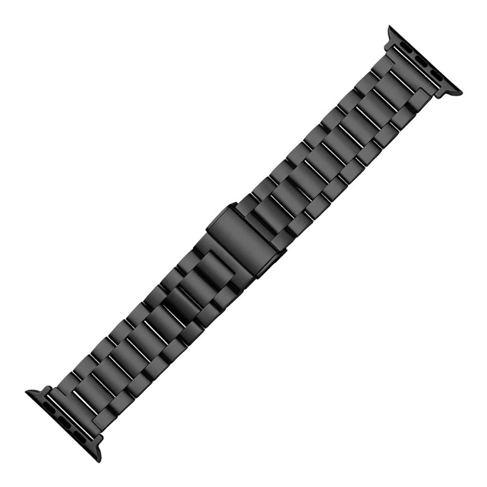 

Классический ремешок для Apple Watch Band Ultra 1/2 49 мм 45 мм 44 мм 42 мм 41 мм 40 мм 38 мм из нержавеющей стали для iWatch SE 9 8 7 6 5 4 3 2 1 Браслет 42mm 44mm 45mm 49mm чёрный