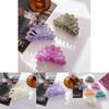 Resin Beautiful Acid Colorful Flower Hair Claw For Glamorous Updos And Elegance Everyday