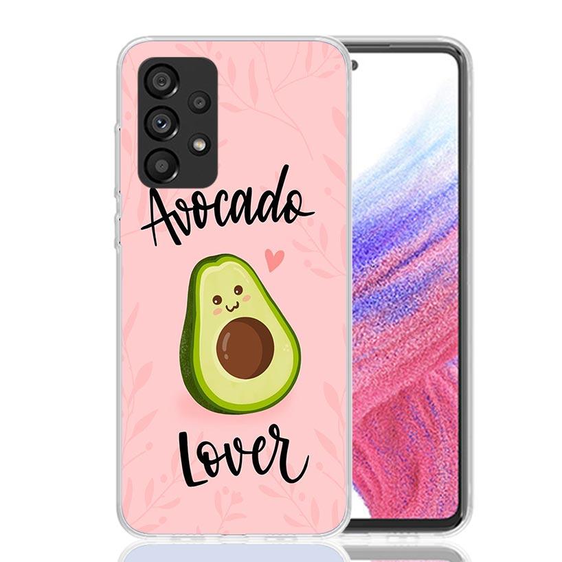 Cartoon Fruit Avocado Phone Case For Samsung Galaxy A13 A14 A15 A16 A53 A54 A55 A56 A33 A34 A35 A36 A23 A24 A25 A26 A05S A04S A1