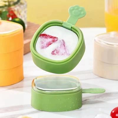 Yousheng 3Pcs Ice Cream Mold DIY Popsicle Maker Stackable Reusable Popsicle Mold with Sticks Homemade Layer Ice Pop Mold for Kids
