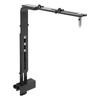 Fish Tank Light Stand Aluminum Alloy Adjustable Height High Stability Reptile Lamp Stand for Aquariums Black