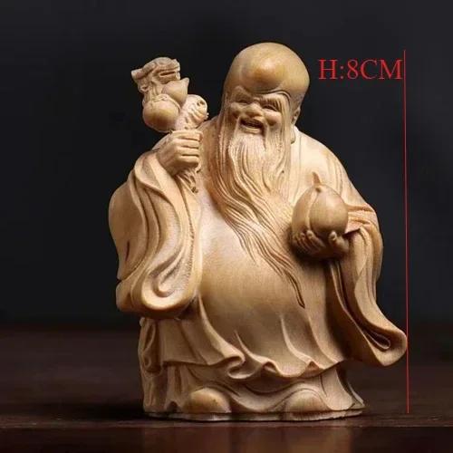 Solid Wood Carving Circular Carving Crafts Home Decoration Indoor Decorations Birthday Gift Gift Wishes for Longevity and Peace