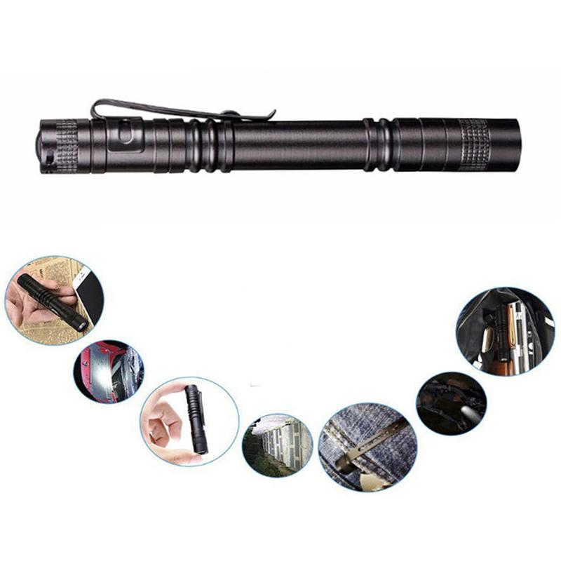 Pocket Torch Powerful Led Lantern Aaa Battery For Camping Hunting Portable Mini Pen Led Flashlight Waterproof Pen Light