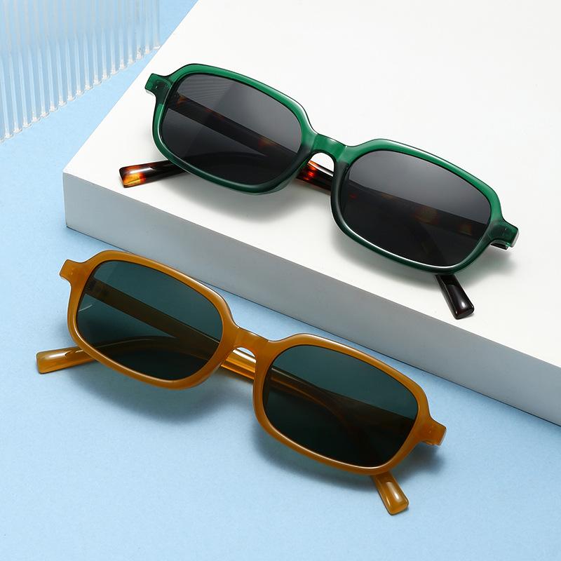 Klasyczne Męskie Okulary Przeciwsłoneczne Prostokątne Ochrona UV400 Okulary Przeciwsłoneczne dla Kobiet Vintage Styl Damskie Okulary Przeciwsłoneczne