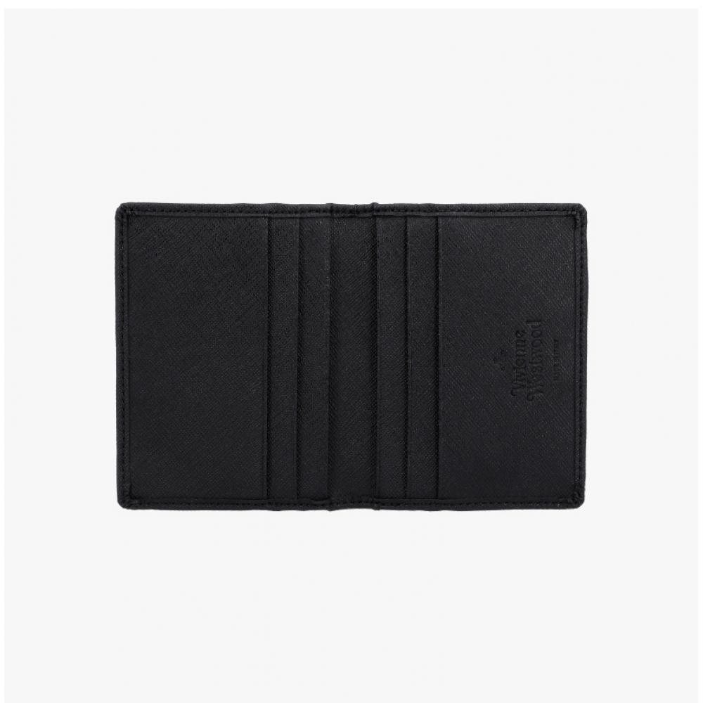 Vivienne Westwood Vegan Bio Green Saffiano Card Wallet N401