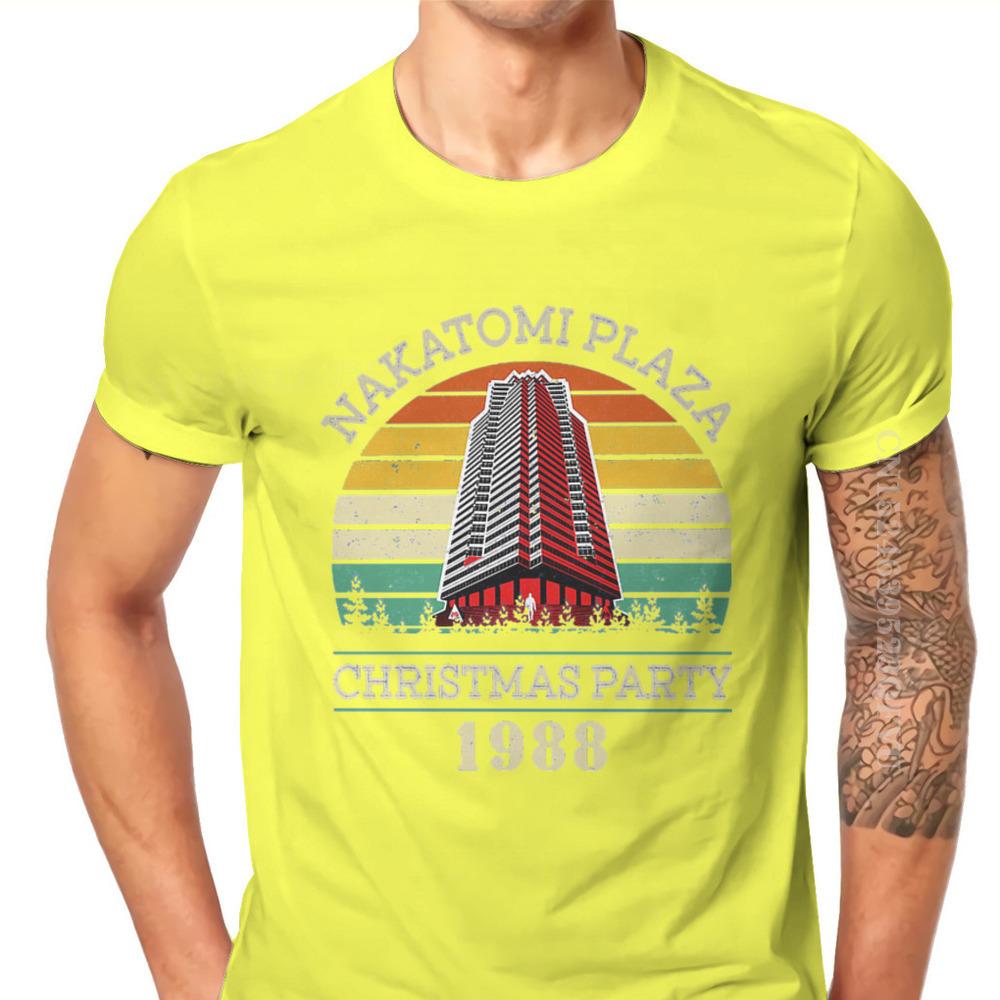 Movie Christmas Party 1988 Man Tshirts Retro Vintage Nakatomi Plaza Individuality Men T Shirts Clothing