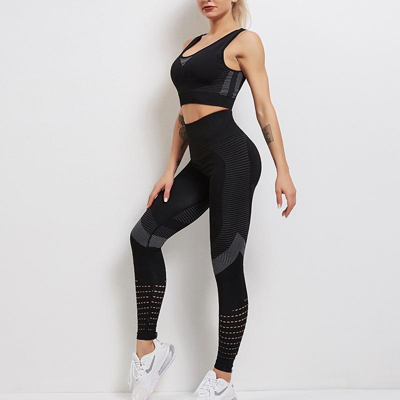 Fitness Clothes Sports Vest Leggings Hips Lifting Legs Yoga Nine-Point Pants Women's Yoga Clothing Set