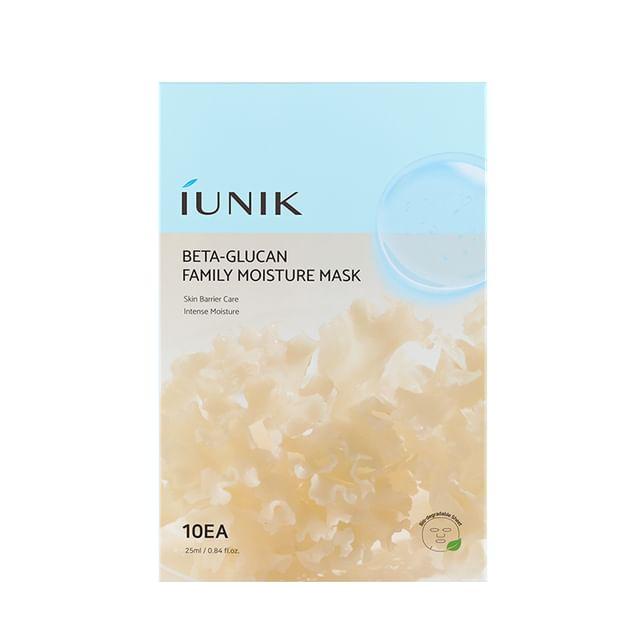 IUNIK Набор увлажняющих масок с бета-глюканами 25ml x 10 sheets