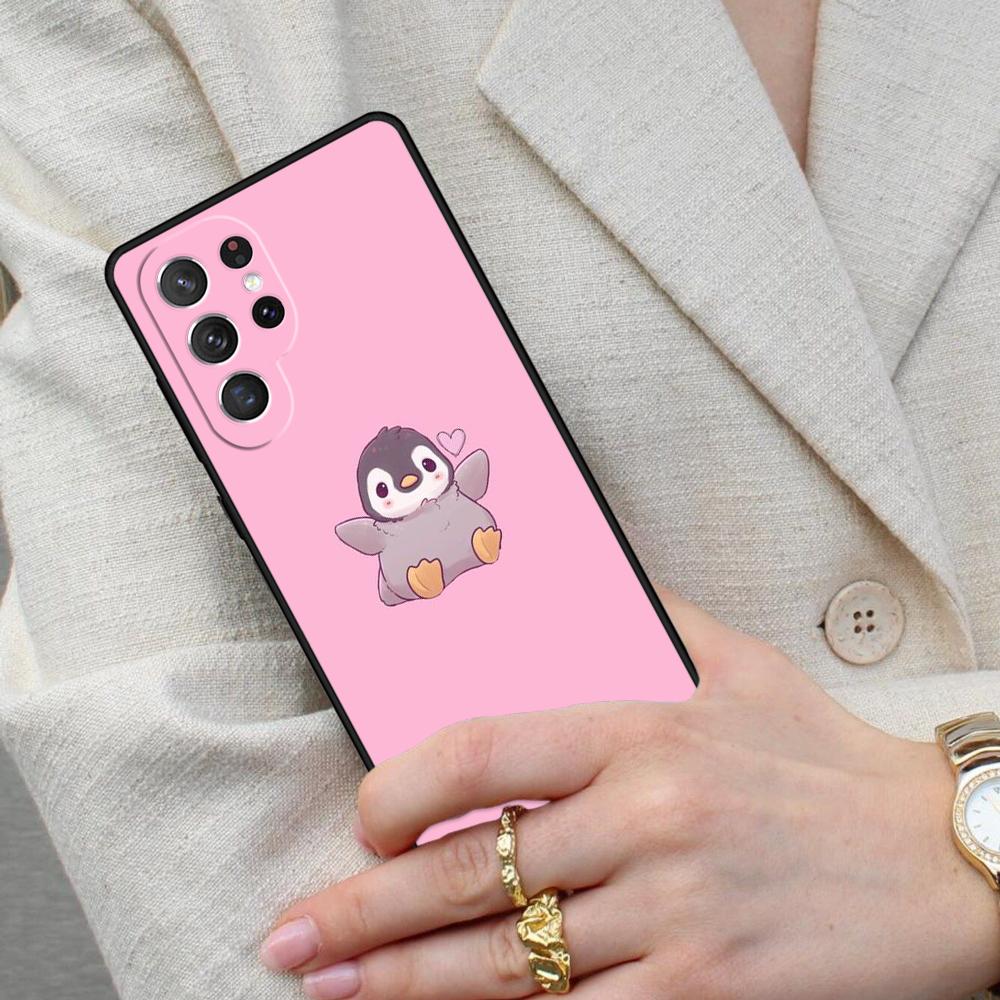 Cute Kawaii Penguin Cell Phone Case for Samsung Galaxy S26 Ultra S25 S24 S23 S22 S21 S20 Note10 Cover