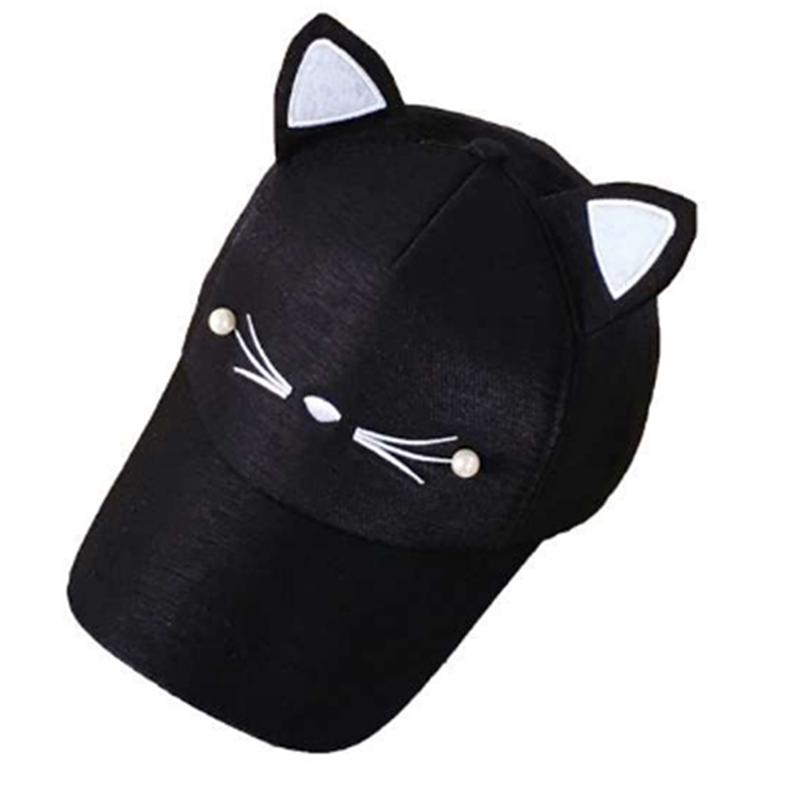 Adjusted Baseball Hip-Hop Golf Cat Ear Cap Outdoor Cotton Sun Hat