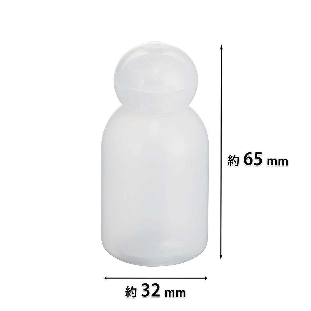 Kai Corporation Cosmetic Milky Transparent Travel YOU TIME 1 piece Bottle, White, 30ml, Container, Bottle, (for shampoo, conditioner, etc.)