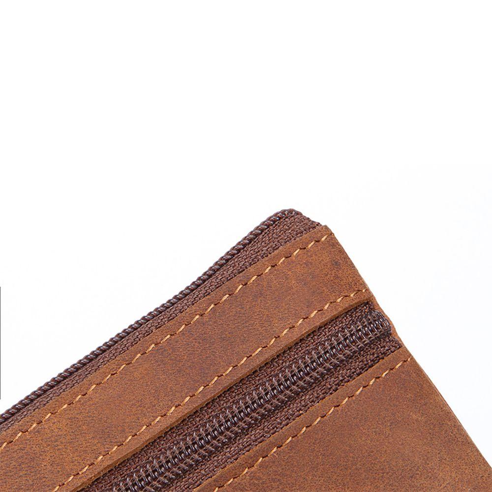 Men Mini Pocket Storage Bag Money Bag Cowhide Coin Purse Clutch Bag Wallet Zero Purse