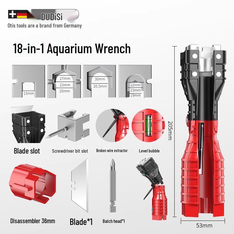 Adjustable Universal Plumbing Wrench for Bathroom and Radiator Installation