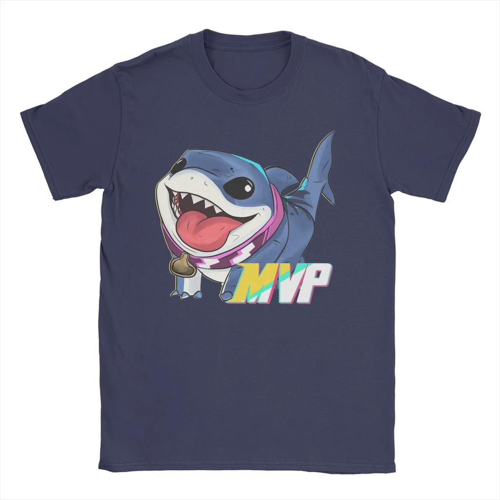 Anime Shark  Graphic Print Autumn Cotton Men's and Women's T-shirt Short Sleeve Street Fashion Trend Clothing Winter Innerwear