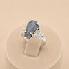 Labradorite Coffin Ring In 925 Sterling Silver, Handmade Gothic Flashy Gemstone Ring, Witchy Boho Jewelry for Women