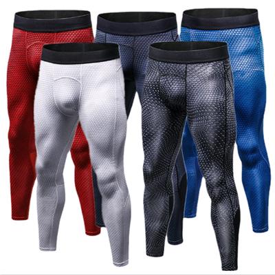 Men's Running Long Pants Tights Compression Sports Legging Quick Dry Fitness Elastic Outdoor Gym Jogging Pants