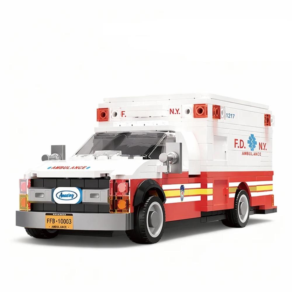 Seria Miasto Klocki Ratownicza Ambulans Klocki Model Zabawki Edukacyjne Budowlane dla Dzieci Chłopcy Prezenty dla Dzieci 600+ Szt.