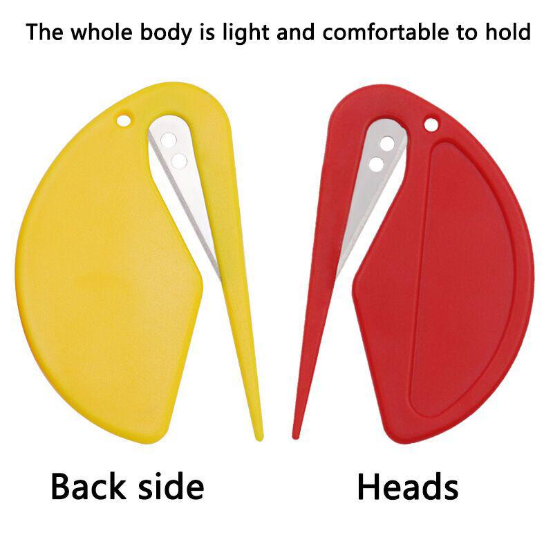 Plastic Mini Letter and Envelope Opener, Paper and Craft Cutter, Rope, Leather, and Wire Blade.