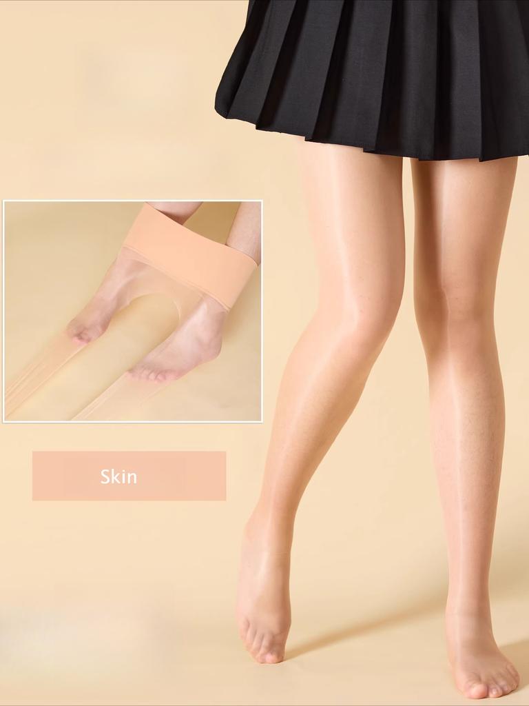 Seamless 5D Ultra-Thin Pantyhose for Women Sexy Tight Fit Oil-Shiny Transparent Stockings Breathable  Clubwear Medias