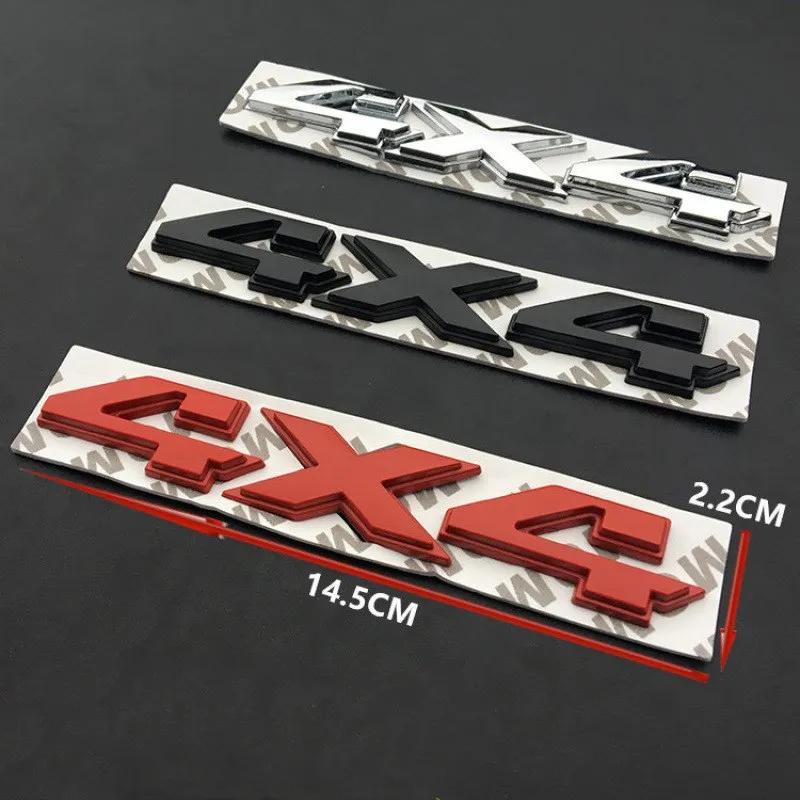 3D Metal Car Rear Trunk Fender Emblem Badge Sticker for 4x4 Logo Renegade Wrangler Compass Grand Cherokee Patriot Liberty