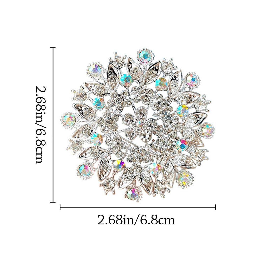 Creative Elegant Crystal Flower Brooches Pearl Rhinestone Brooch Pins Jewelry Charming Jewelry Gifts Women