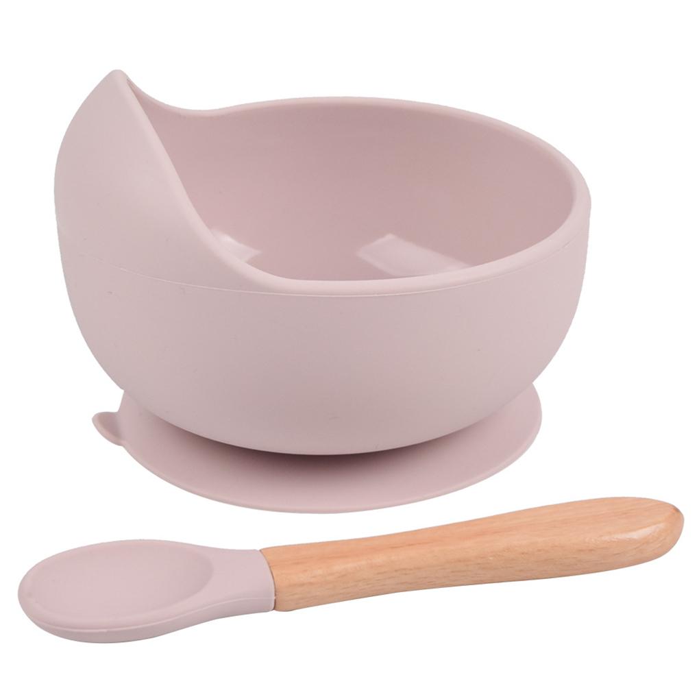 

Baby Silicone Bowl FeedingTableware Spoon Waterproof Suction Bowl Childrens y26